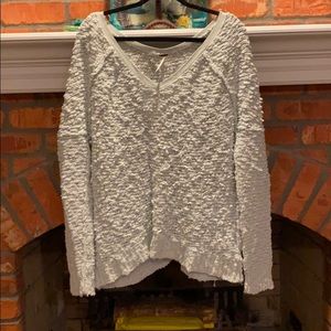 Free People Knit Sweater - Sky Blue